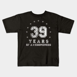 Vintage 39 years of awesomeness Kids T-Shirt